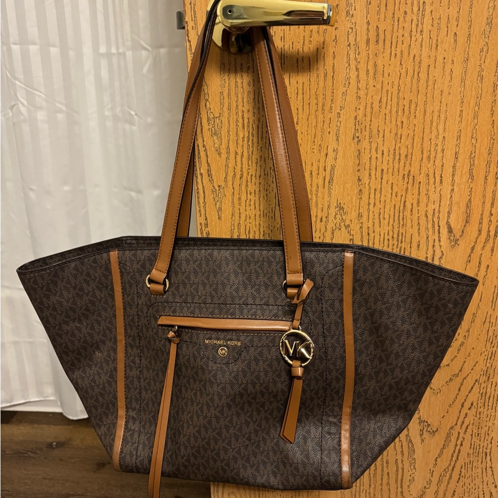 Michael Kors Signature Brown and Tan Tote